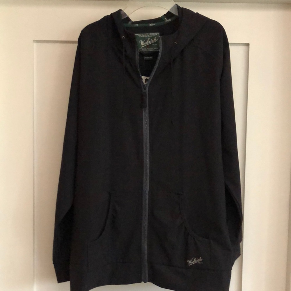 Woolrich Black Front Zip Hooded Jacket